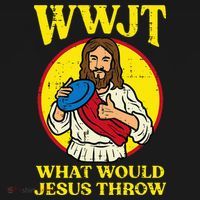 Disc Golf Wwjt What Would Jesus Throw Frisbee Kids T-Shirt thumb 4