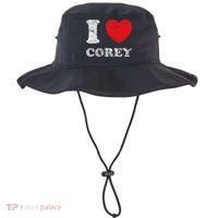 Distressed Grunge Worn Out Style I Love Corey Bucket Hat thumb 0