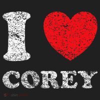 Distressed Grunge Worn Out Style I Love Corey Beanie thumb 2