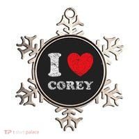 Distressed Grunge Worn Out Style I Love Corey Ornament thumb 0