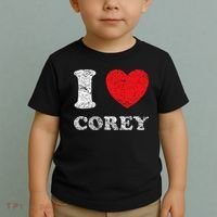 Distressed Grunge Worn Out Style I Love Corey Toddler T-Shirt thumb 2
