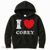 Distressed Grunge Worn Out Style I Love Corey Kids Hoodie thumb 0