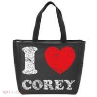 Distressed Grunge Worn Out Style I Love Corey Tote Bag thumb 0