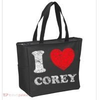 Distressed Grunge Worn Out Style I Love Corey Tote Bag thumb 2