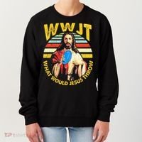 Disc Golf What Would Jesus Throw Frisbee Golf Wwjt Christian Women's Sweatshirt thumb 0