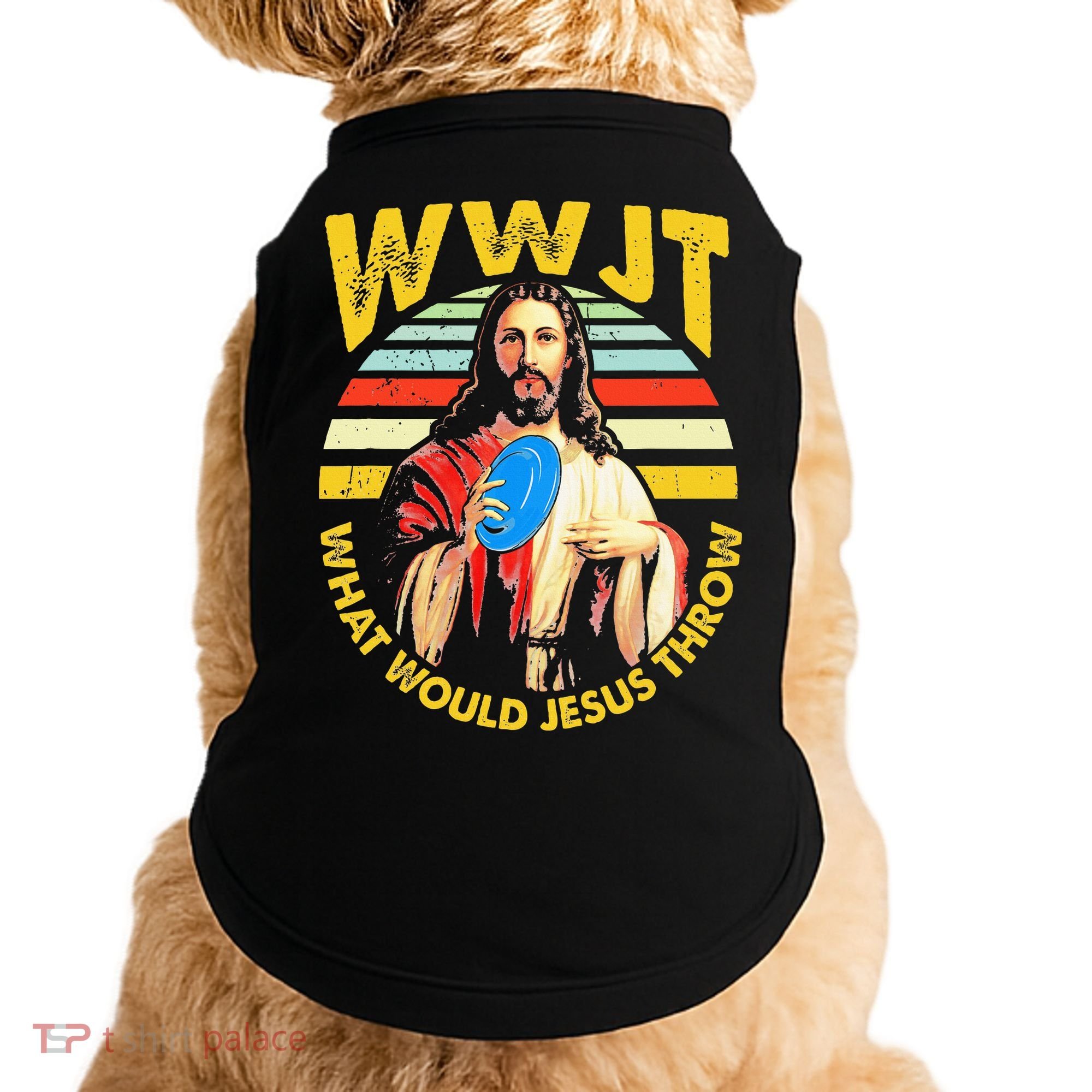 Disc Golf What Would Jesus Throw Frisbee Golf Wwjt Christian Doggie Tank