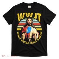 Disc Golf What Would Jesus Throw Frisbee Golf Wwjt Christian T-Shirt thumb 0