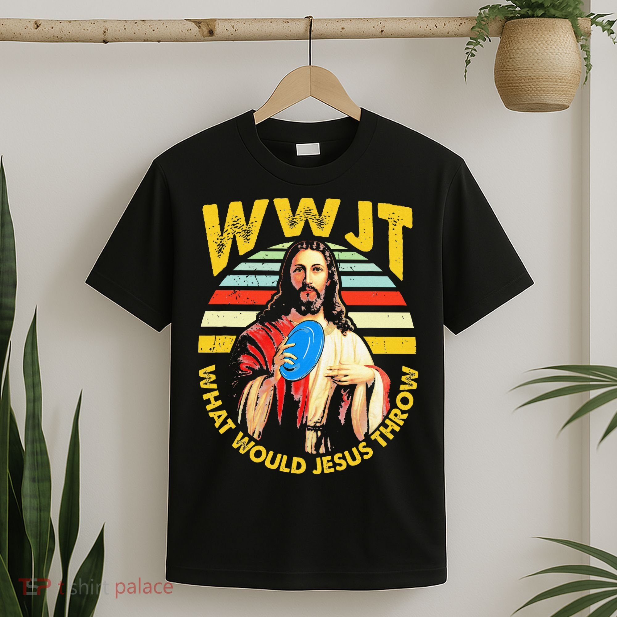 Disc Golf What Would Jesus Throw Frisbee Golf Wwjt Christian T-Shirt