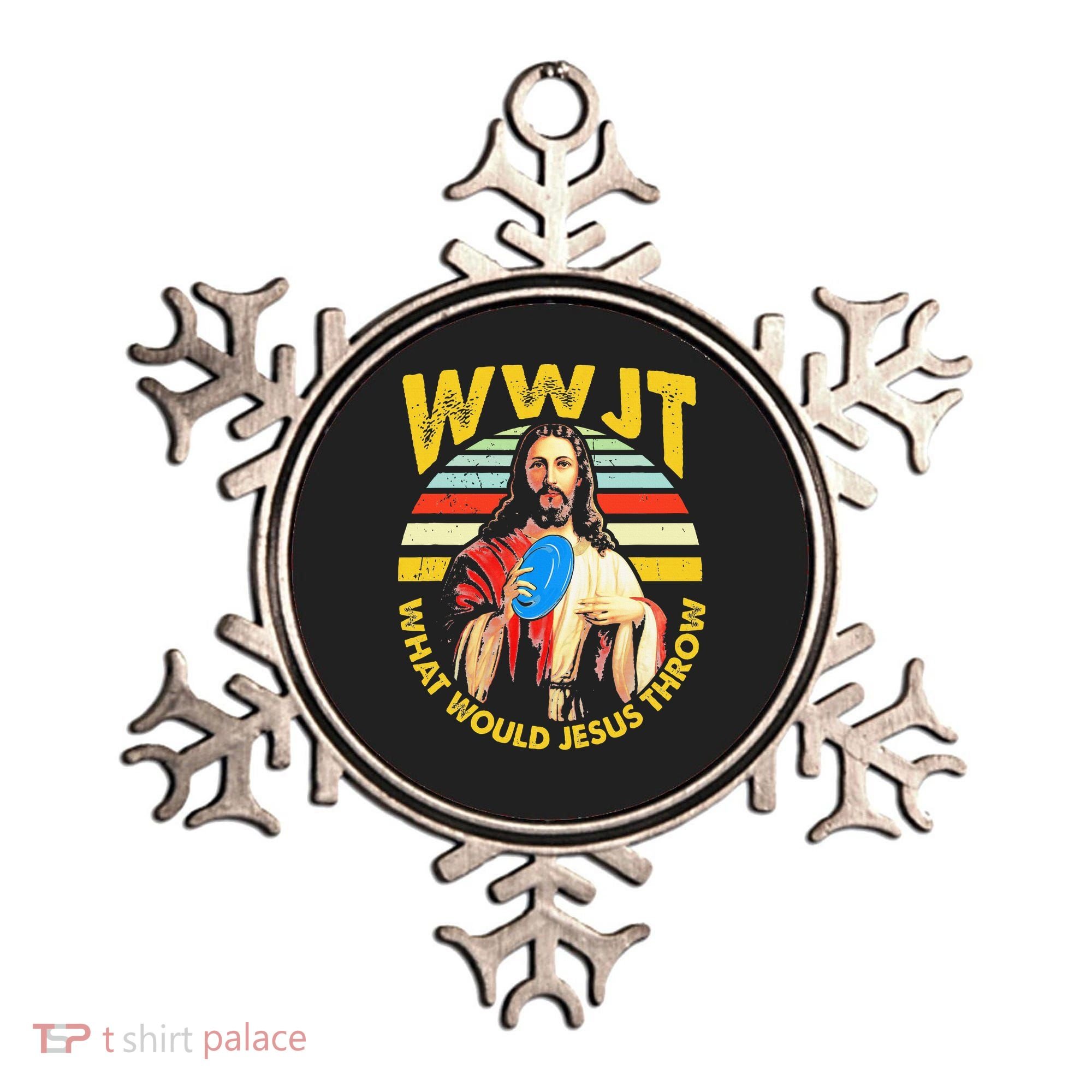 Disc Golf What Would Jesus Throw Frisbee Golf Wwjt Christian Ornament