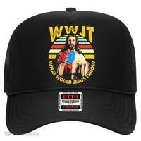 Disc Golf What Would Jesus Throw Frisbee Golf Wwjt Christian Hat thumb 0