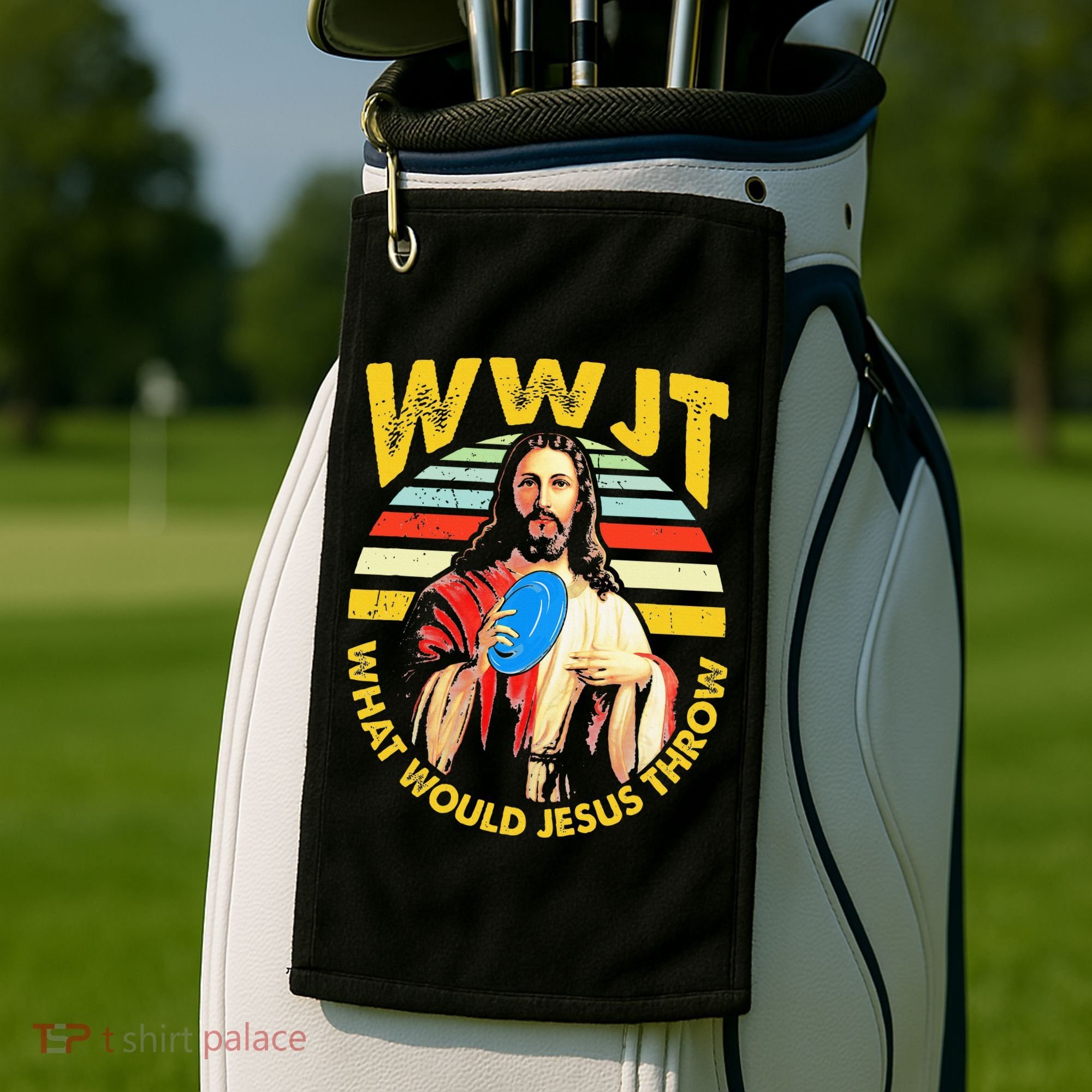 Disc Golf What Would Jesus Throw Frisbee Golf Wwjt Christian Golf Towel