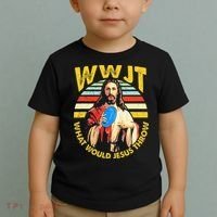 Disc Golf What Would Jesus Throw Frisbee Golf Wwjt Christian Toddler T-Shirt thumb 2