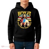 Disc Golf What Would Jesus Throw Frisbee Golf Wwjt Christian Kids Hoodie thumb 4