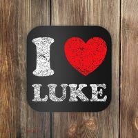 Distressed Grunge Worn Out Style I Love Luke Coaster thumb 0