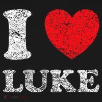 Distressed Grunge Worn Out Style I Love Luke Mousepad thumb 1