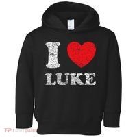 Distressed Grunge Worn Out Style I Love Luke Toddler Hoodie thumb 0
