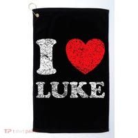 Distressed Grunge Worn Out Style I Love Luke Golf Towel thumb 0