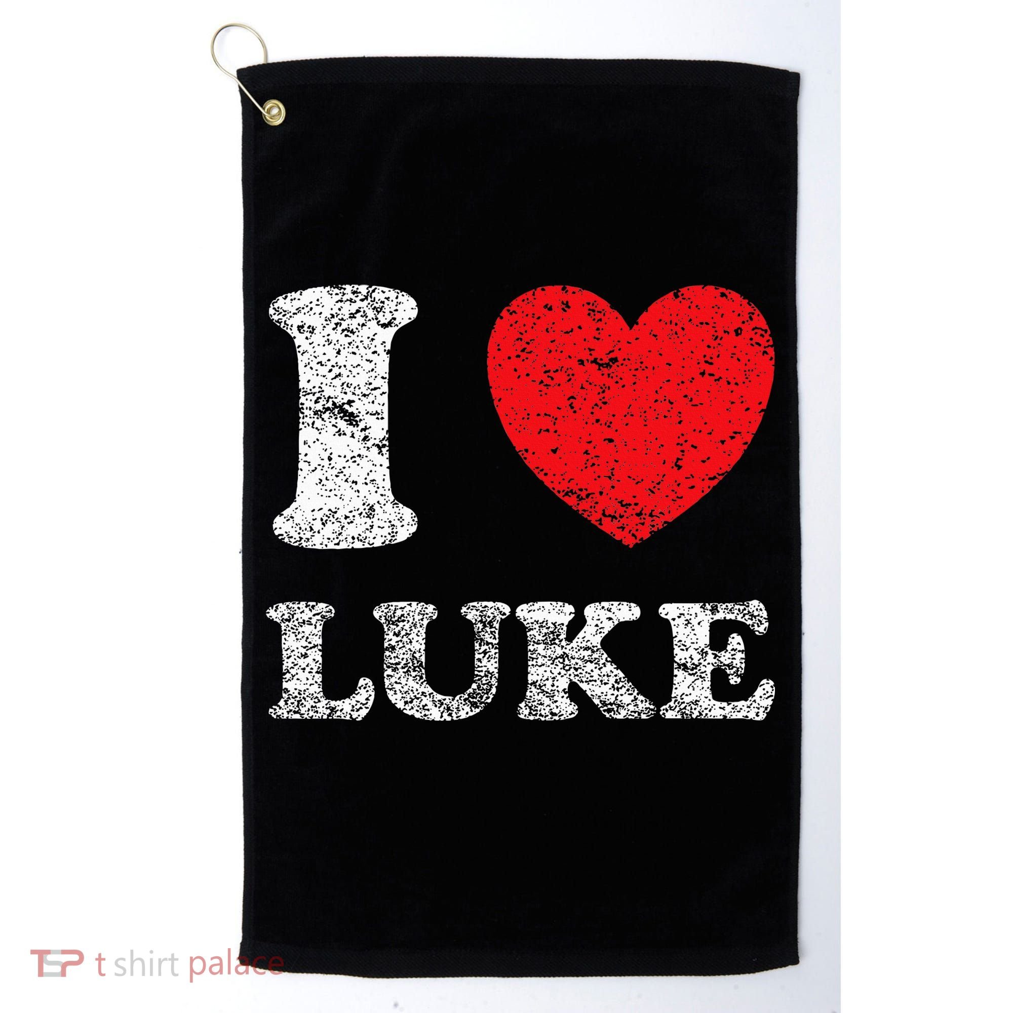 Distressed Grunge Worn Out Style I Love Luke Golf Towel