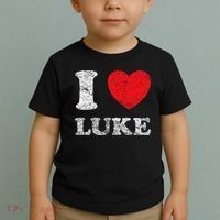 Distressed Grunge Worn Out Style I Love Luke Toddler T-Shirt thumb 2
