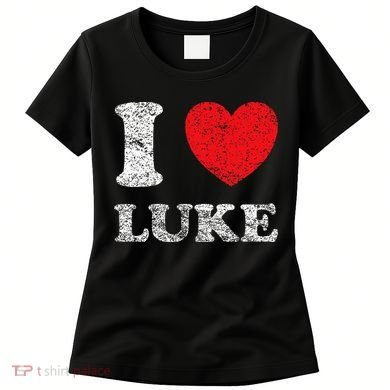 Distressed Grunge Worn Out Style I Love Luke Women's T-Shirt