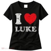 Distressed Grunge Worn Out Style I Love Luke Women's T-Shirt thumb 0