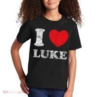 Distressed Grunge Worn Out Style I Love Luke Kids T-Shirt thumb 2