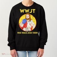 Disc Golf What Would Jesus Throw Frisbee Golf Women's Sweatshirt thumb 0