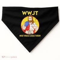 Disc Golf What Would Jesus Throw Frisbee Golf USA-Made Doggie Bandana thumb 0
