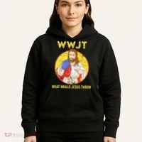 Disc Golf What Would Jesus Throw Frisbee Golf Hoodie thumb 5