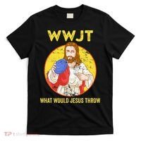 Disc Golf What Would Jesus Throw Frisbee Golf T-Shirt thumb 0