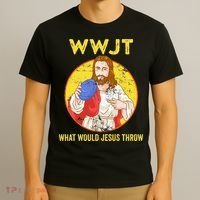 Disc Golf What Would Jesus Throw Frisbee Golf T-Shirt thumb 3