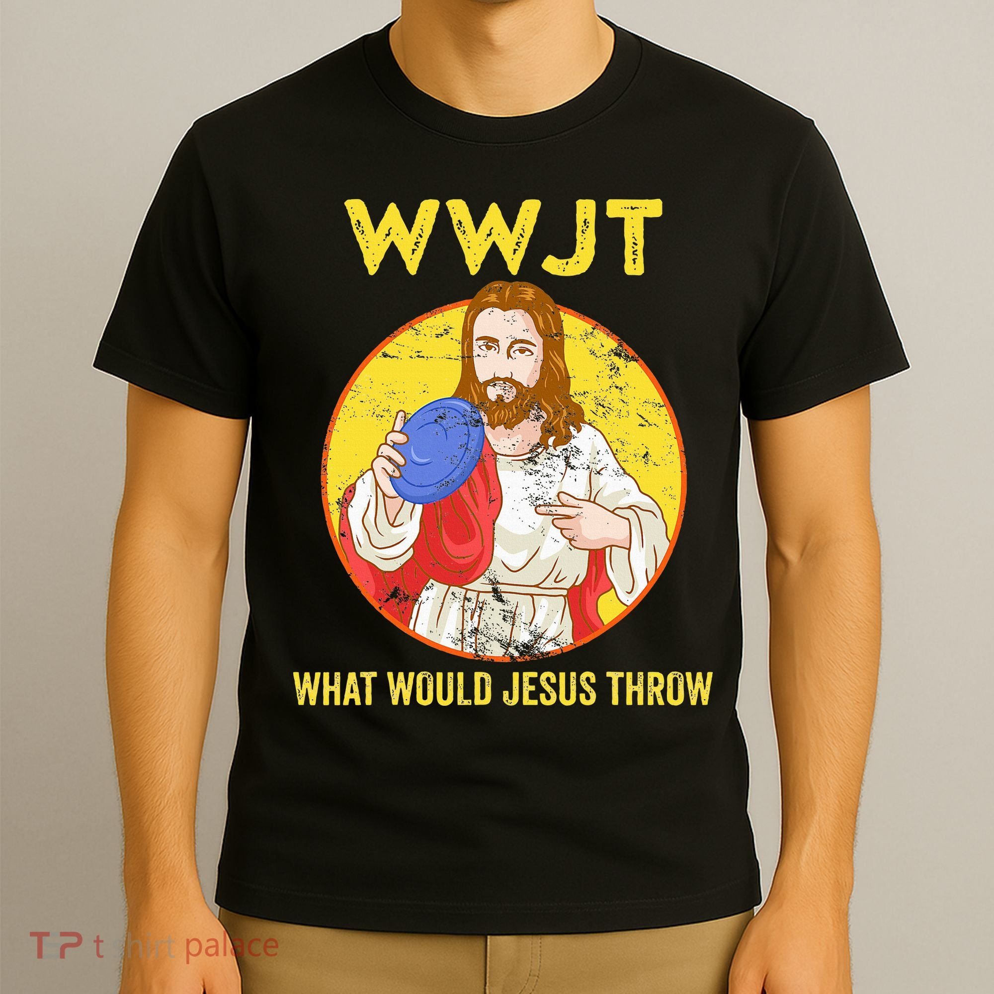 Disc Golf What Would Jesus Throw Frisbee Golf T-Shirt