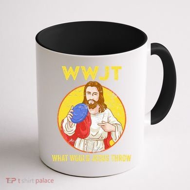 Disc Golf What Would Jesus Throw Frisbee Golf Coffee Mug back