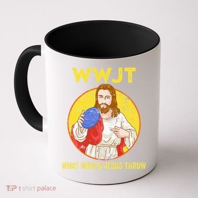 Disc Golf What Would Jesus Throw Frisbee Golf Coffee Mug