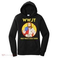 Disc Golf What Would Jesus Throw Frisbee Golf Women's Hoodie thumb 0