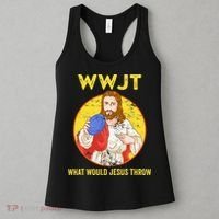 Disc Golf What Would Jesus Throw Frisbee Golf Women's Tank Top thumb 3