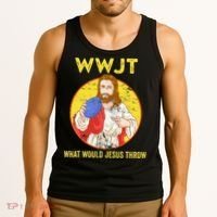 Disc Golf What Would Jesus Throw Frisbee Golf Tank Top thumb 3