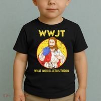 Disc Golf What Would Jesus Throw Frisbee Golf Toddler T-Shirt thumb 2