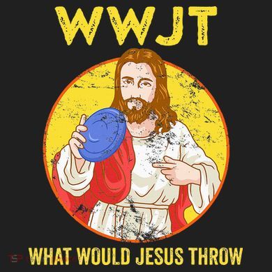 Disc Golf What Would Jesus Throw Frisbee Golf Plastic Christmas Ball Ornament