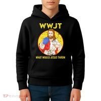 Disc Golf What Would Jesus Throw Frisbee Golf Kids Hoodie thumb 4