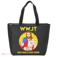 Disc Golf What Would Jesus Throw Frisbee Golf Tote Bag thumb 0
