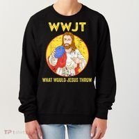 Disc Golf What Would Jesus Throw Frisbee Golf Women's Sweatshirt thumb 0