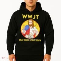 Disc Golf What Would Jesus Throw Frisbee Golf Hoodie thumb 2
