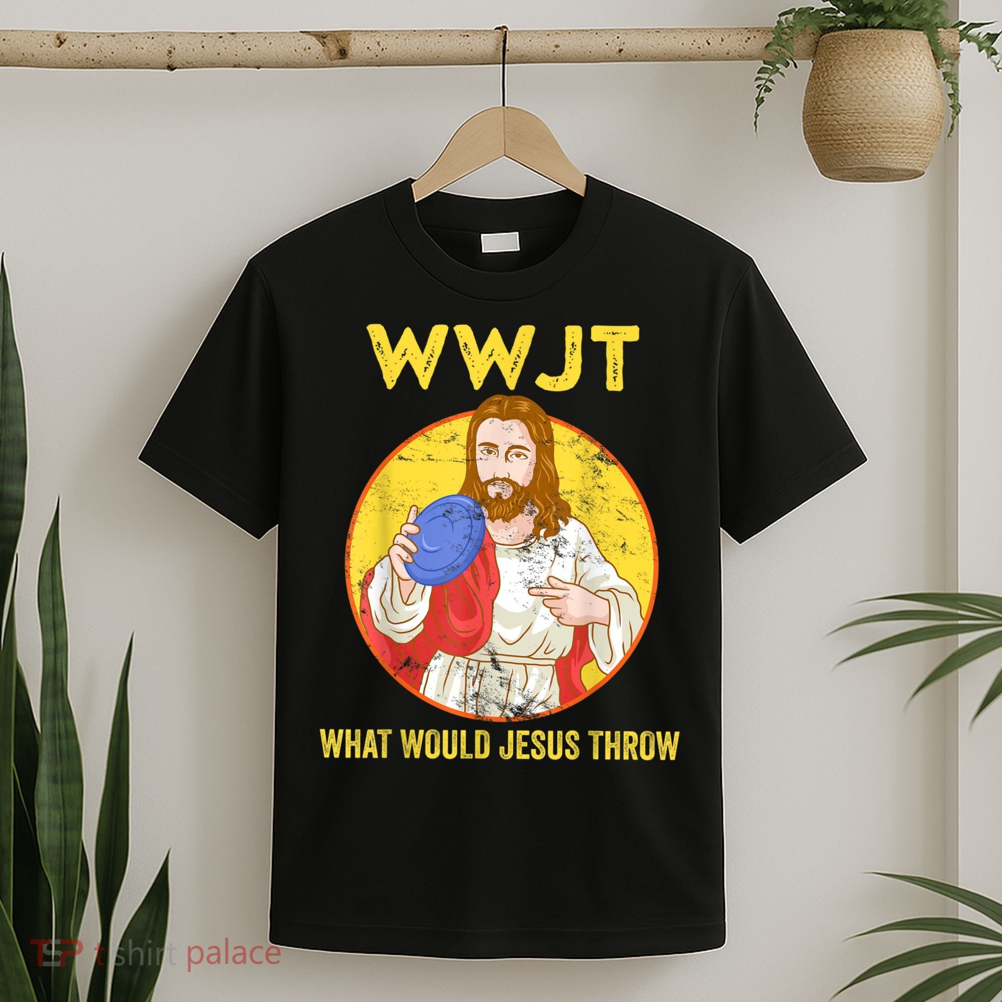 Disc Golf What Would Jesus Throw Frisbee Golf T-Shirt