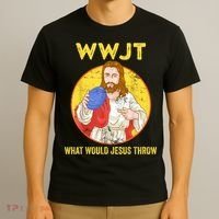 Disc Golf What Would Jesus Throw Frisbee Golf T-Shirt thumb 3