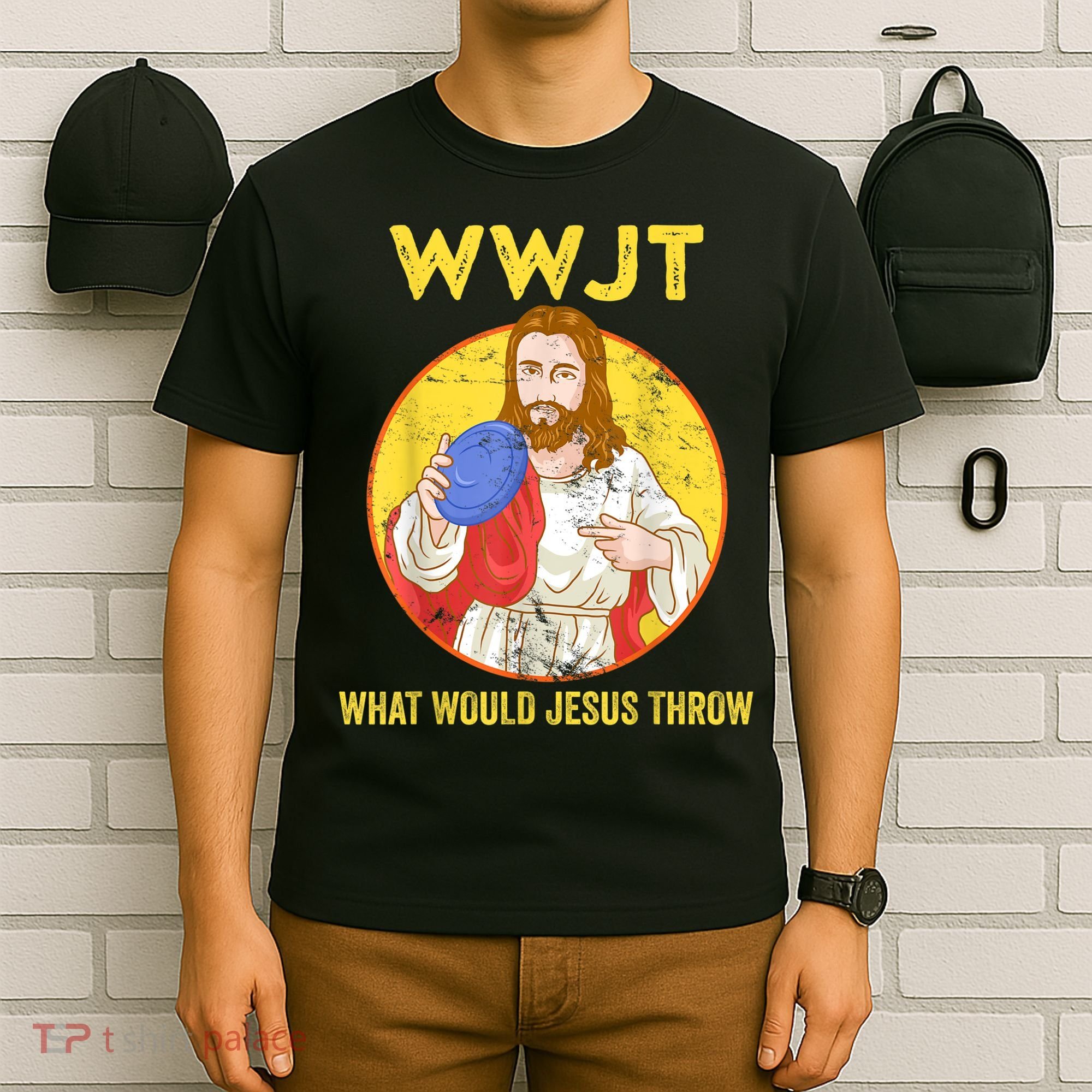 Disc Golf What Would Jesus Throw Frisbee Golf T-Shirt