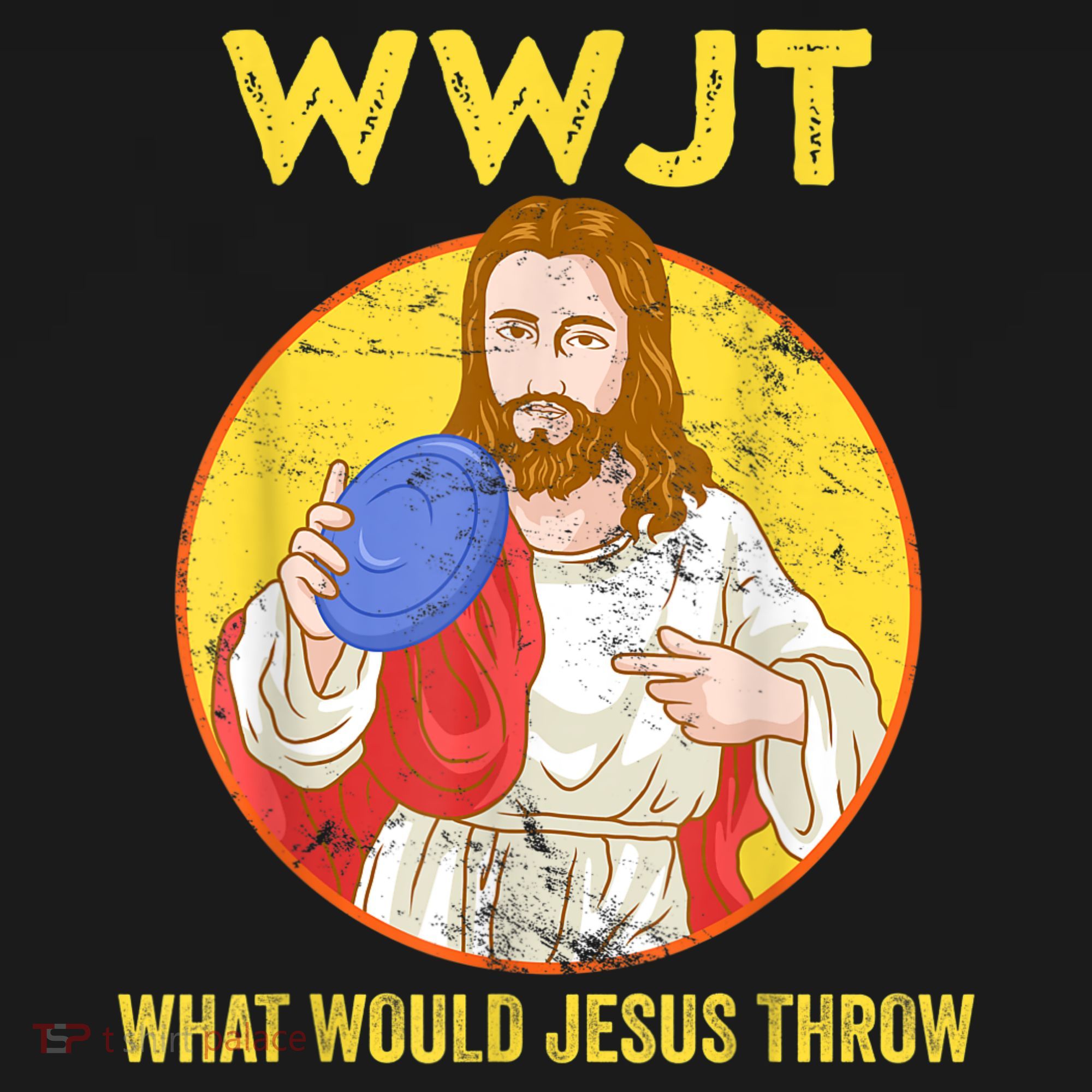 Disc Golf What Would Jesus Throw Frisbee Golf Coaster
