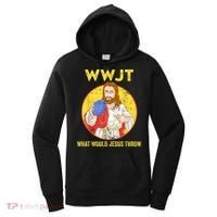 Disc Golf What Would Jesus Throw Frisbee Golf Women's Hoodie thumb 0