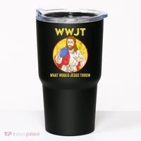 Disc Golf What Would Jesus Throw Frisbee Golf Tumbler thumb 0