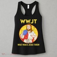 Disc Golf What Would Jesus Throw Frisbee Golf Women's Tank Top thumb 3